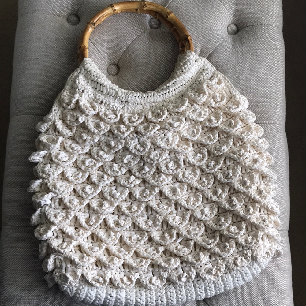 J. Crew straw tote